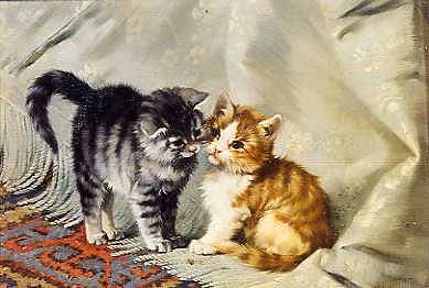 Photo of "THE INTRODUCTION-SILVER AND GINGER KITTENS" by JULIUS ADAM