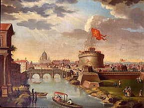 Photo of "ST PETER'S BASILICA AND CASTEL SANT ANGELO, ROME, ITALY" by ITALIAN, 18TH CENT. ANONYMOUS