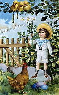 Photo of "EASTER WISHES (BOY IN SAILOR SUIT)" by  ANONYMOUS