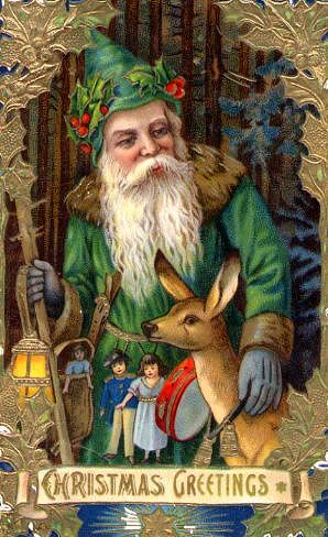 Photo of "CHRISTMAS GREETINGS (FATHER XMAS WITH REINDEER)" by  ANONYMOUS