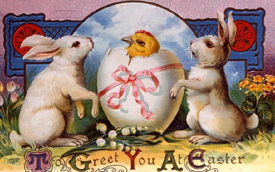 Photo of "TO GREET YOU AT EASTER" by (STAMP MARK, REFERENCE O ANONYMOUS