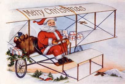 Photo of "MERRY CHRISTMAS (SANTA IN A PLANE)" by  ANONYMOUS