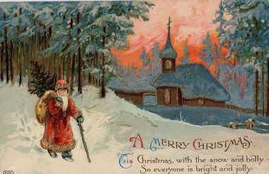 Photo of "TIS CHRISTMAS, WITH THE SNOW AND HOLLY" by  ANONYMOUS