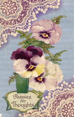 Photo of "PANSIES FOR THOUGHTS" by  ANONYMOUS