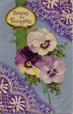 Photo of "PANSIES FOR THOUGHTS" by  ANONYMOUS