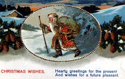 Photo of "CHRISTMAS WISHES - HEARTY GREETINGS FOR THE PRESENT." by  ANONYMOUS