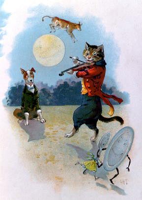 Photo of "THE CAT AND THE FIDDLE." by  ANONYMOUS