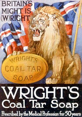 Photo of "BRITAIN'S MIGHT IS (W)RIGHT." by WRIGHT'S COAL TAR SOAP A ANONYMOUS