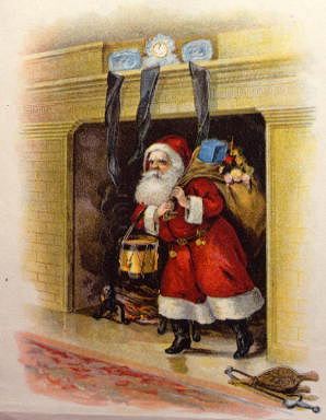 Photo of "FATHER CHRISTMAS DELIVERING PRESENTS." by  ANONYMOUS