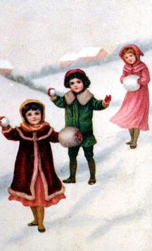 Photo of "THREE JOLLY SNOWBALLERS." by  ANONYMOUS