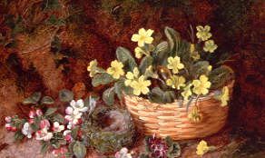 Photo of "APPLE BLOSSOM AND PRIMROSES" by  ANONYMOUS