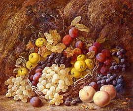 Photo of "STILL-LIFE OF FRUIT BY A BANK." by VINCENT CLARE