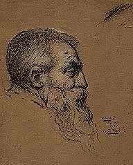 Photo of "PORTRAIT OF AUGUSTE RODIN. DRAWN JULY 5TH 1901" by  ANONYMOUS